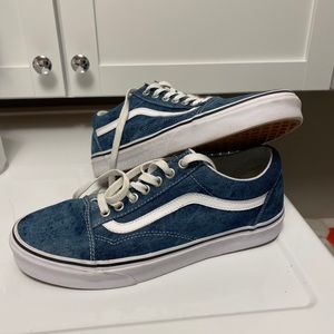 Vans Old Skool Skate Shoe - Denim